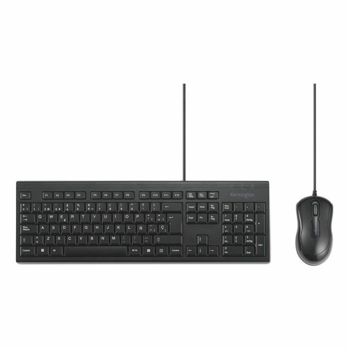 clavier et souris Kensington KM100 Noir Espagnol QWERTY