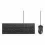 clavier et souris Kensington KM100 Noir Espagnol QWERTY