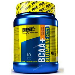 Best Protein BCAA + Glutamine 6.1.1 Orange 500 g - Acides aminés ramifiés et glutamine