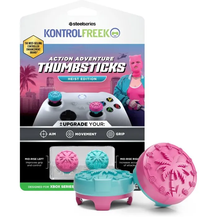 SteelSeries Pack de 2 Thumbsticks Kontrol Freek Heist Edition pour Xbox Series X|S et Xbox One SteelSeries Pack de 2 Thumbsticks Kontrol Freek Heist Edition pour Xbox Series X|S et Xbox One