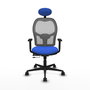 Piqueras y Crespo Chaise de Bureau Jorquera avec Appui-tête, Bleu et Gris
