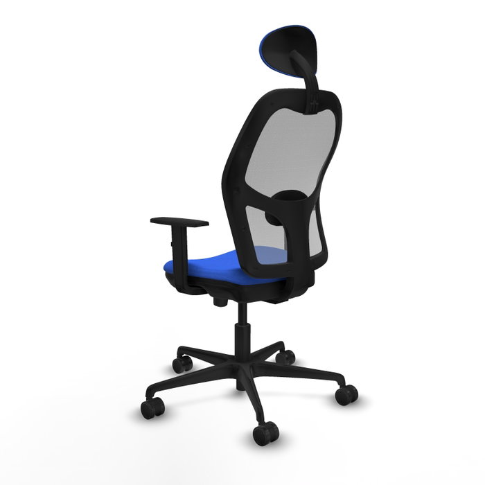 Piqueras y Crespo Chaise de Bureau Jorquera avec Appui-tête, Bleu et Gris