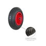 WOLFPACK LINEA PROFESIONAL Roue Pneumatique pour Brouette de Serre, Ø 370 mm, Axe Ø 20 mm