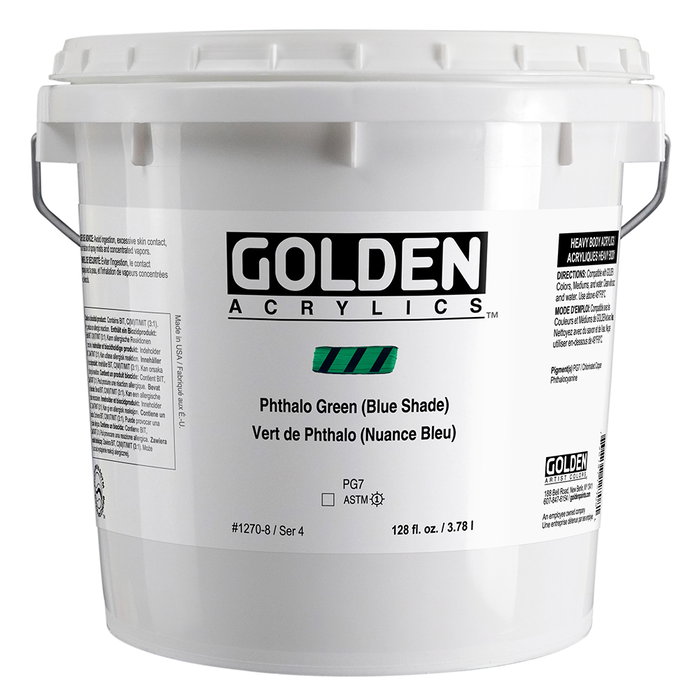 Golden Peinture Acrylique Heavy Body Thalo Vert (Bleu) 3,78 L Golden Peinture Acrylique Heavy Body Thalo Vert (Bleu) 3,78 L