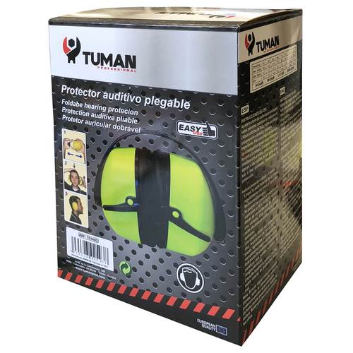 Tuman Protecteur Auditif Pliable Abs+Inox Jaune