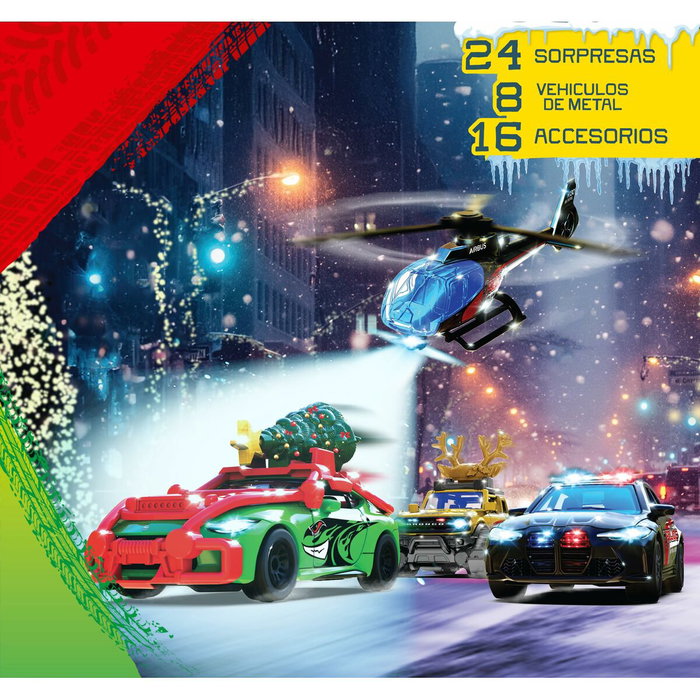 Majorette Calendrier de l'Avent avec 8 véhicules die cast exclusifs Majorette Calendrier de l'Avent avec 8 véhicules die cast exclusifs