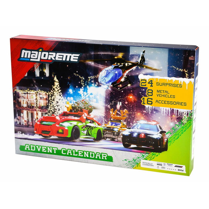 Majorette Calendrier de l'Avent avec 8 véhicules die cast exclusifs Majorette Calendrier de l'Avent avec 8 véhicules die cast exclusifs