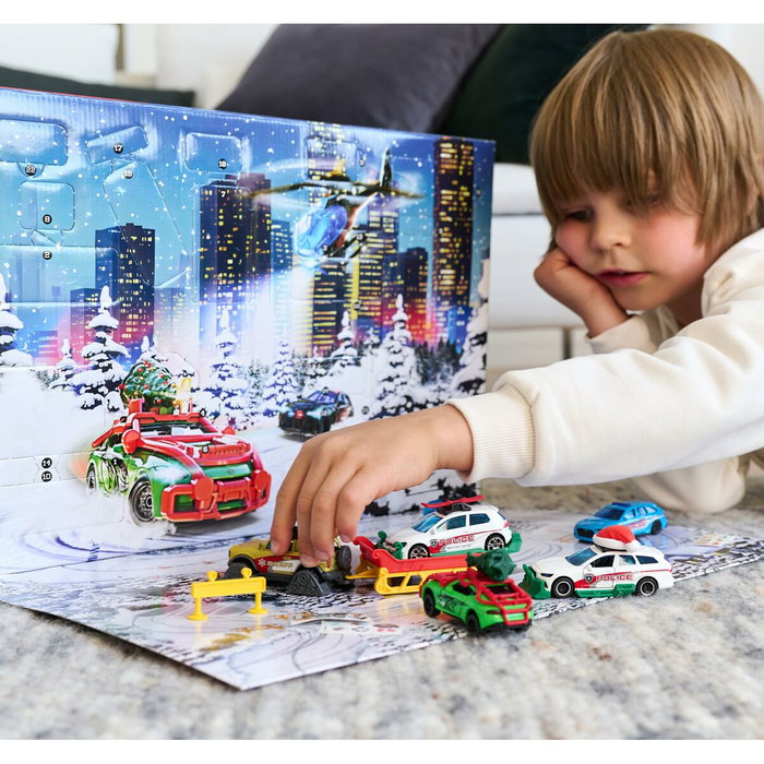 Majorette Calendrier de l'Avent avec 8 véhicules die cast exclusifs Majorette Calendrier de l'Avent avec 8 véhicules die cast exclusifs