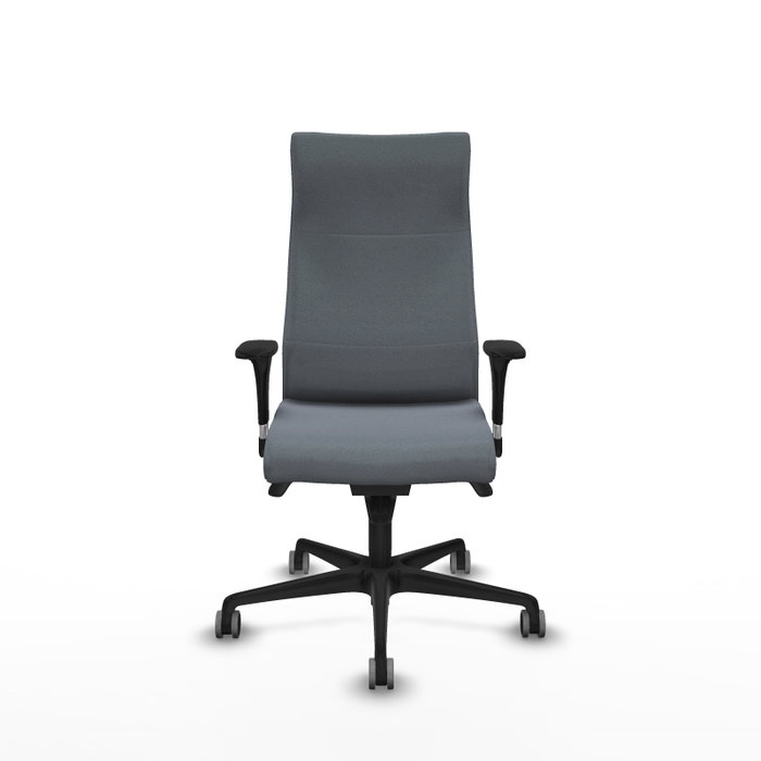 Piqueras Y Crespo Fauteuil Albacete avec mécanisme synchrone, tissu gris