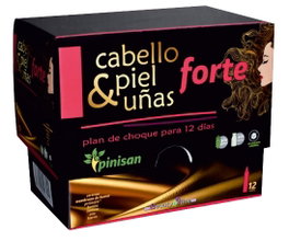 PINISAN Cabello, Piel y Uñas Forte 12 viales