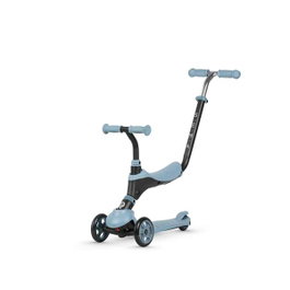 Ociotrends - Patinete Sema Azul 5 en 1 - Trotteur 3 roues enfant en métal, PVC, EVA, PP - Langues: espagnol, anglais, français