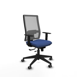 Piqueras y Crespo Chaise de Bureau Horna Bleu Marine et Gris