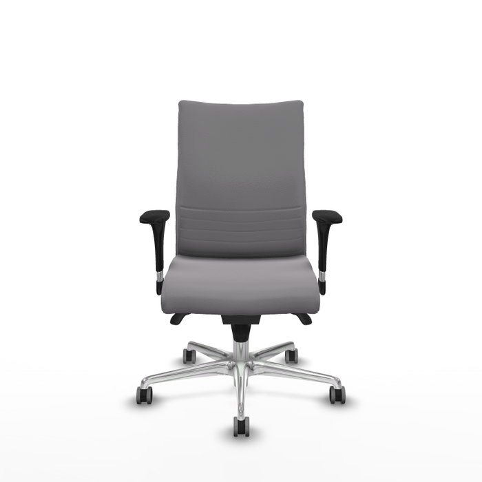 Piqueras Y Crespo Silla Albacete confidente, Gris, Mécanisme Synchro, Base Aluminium