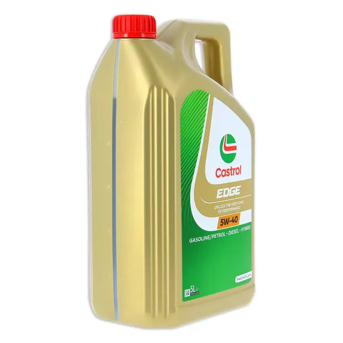Castrol EDGE 5W-40 Huile Moteur 5L avec Fluid TITANIUM - ACEA C3, API SN/CF, VW 505 00/01, MB 229.31/51 - Pour Véhicules Hybrides