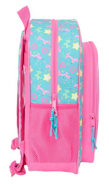 Safta Mochila Junior Adapt.Carro Gabby's Dollhouse Confetti, Sac à dos enfant pour poussette, 32 x 38 x 12 cm, à partir de 3 ans
