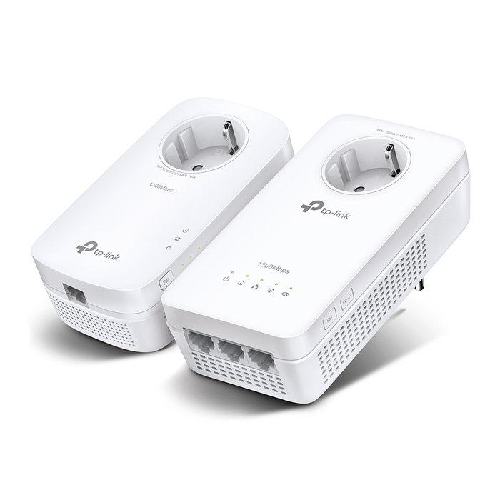 TP-LINK TL-WPA8631P Kit - Adaptateur Powerline WiFi AC1200 avec prise intégrée - Blanc TP-LINK TL-WPA8631P Kit - Adaptateur Powerline WiFi AC1200 avec prise intégrée - Blanc