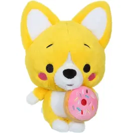 GIPSY TOYS Peluche Little Corgi Cuties - 20 cm - Donut - Adorable corgi KAWAII - Jouet en peluche doux - Collection de 6 modèles