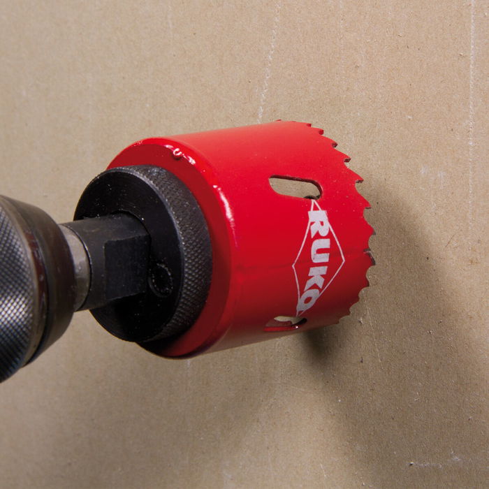 Support et foret guide pour couronnes bimétal HSS RUKO