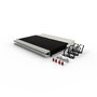 PATCHBOX patchbox.one - Organisateur de câbles rétractables pour baie réseau 8RU, câbles Cat.6a STP Blanc, gestion optimisée de l'infrastructure IT