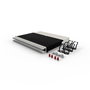 PATCHBOX patchbox.one - Organisateur de câbles rétractables pour baie réseau 8RU, câbles Cat.6a STP Blanc, gestion optimisée de l'infrastructure IT