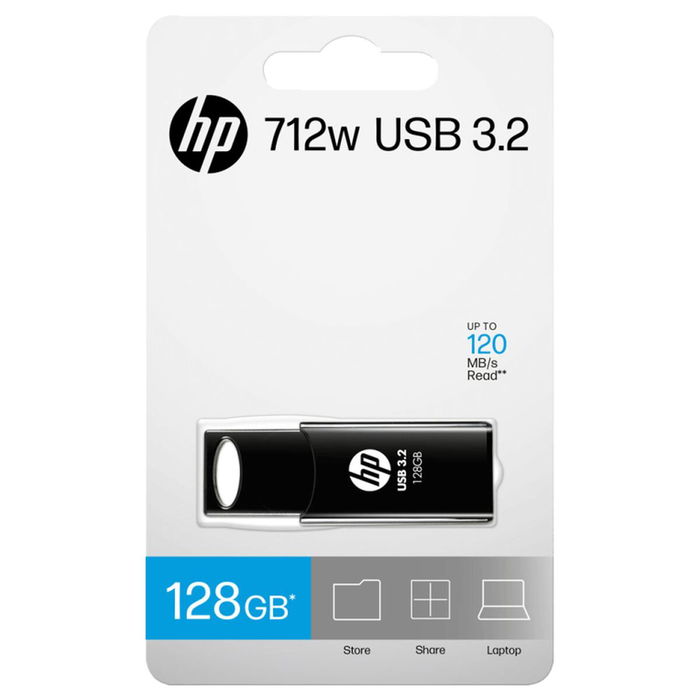 Clé USB HP 712w Noir 128 GB Clé USB HP 712w Noir 128 GB