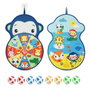 Fisher-Price - Cible de jeu réversible 2 faces avec 8 balles Velcro - Jouet d'adresse pour enfants dès 3 ans