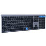 Bluestork KB GRAPHEME Clavier Sans Fil AZERTY Noir et Gris