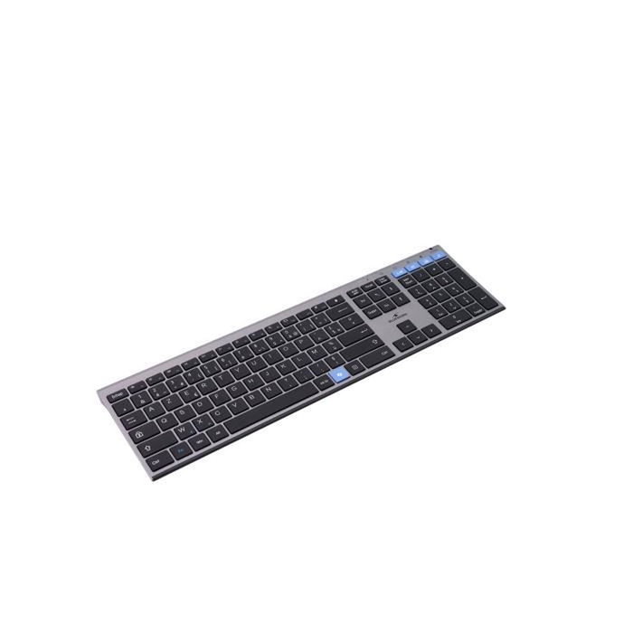 Bluestork KB GRAPHEME Clavier Sans Fil AZERTY Noir et Gris