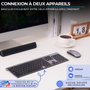 Bluestork KB GRAPHEME Clavier Sans Fil AZERTY Noir et Gris