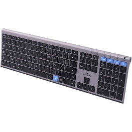 Bluestork KB GRAPHEME Clavier Sans Fil AZERTY Noir et Gris