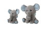 Creaciones Llopis Elefante - Perruque d'éléphant de couleur rose et gris pour déguisement, 22 cm