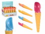 Leknes Cuillère à Glace Cône Couleurs Assorties 4.5 x 19.5 x 4.5 cm (Set de 24)