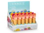 Leknes Cuillère à Glace Cône Couleurs Assorties 4.5 x 19.5 x 4.5 cm (Set de 24)