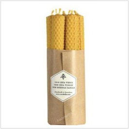 CERABELLA Lot de 7 bougies en cire d'abeille 2x20cm