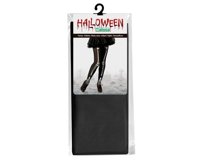 Bas de rechange à design squelette pour Halloween, bas résille fantaisie pour costume de zombie ou de crâne, accessoire pour fête effrayante