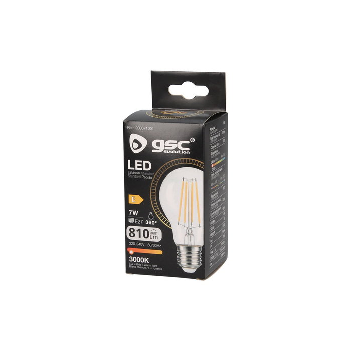 GSC Evolution Ampoule LED Serie Oro 7W E27 3000K GSC Evolution Ampoule LED Serie Oro 7W E27 3000K