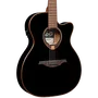 LAG Guitare Acoustique Électro-acoustique Auditorium Slim Cutaway Tramontane 118 A/E - Noir