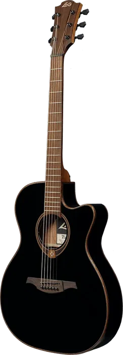 LAG Guitare Acoustique Électro-acoustique Auditorium Slim Cutaway Tramontane 118 A/E - Noir