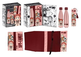 Halantex Coffret Cadeau Spy x Family Rose/Rouge avec Bouteille en Acier