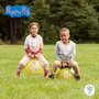 DEQUBE Pelote sauteuse Peppa Pig avec pompe à pied - 42 cm, poignées, à partir de 4 ans - Licence Peppa Pig