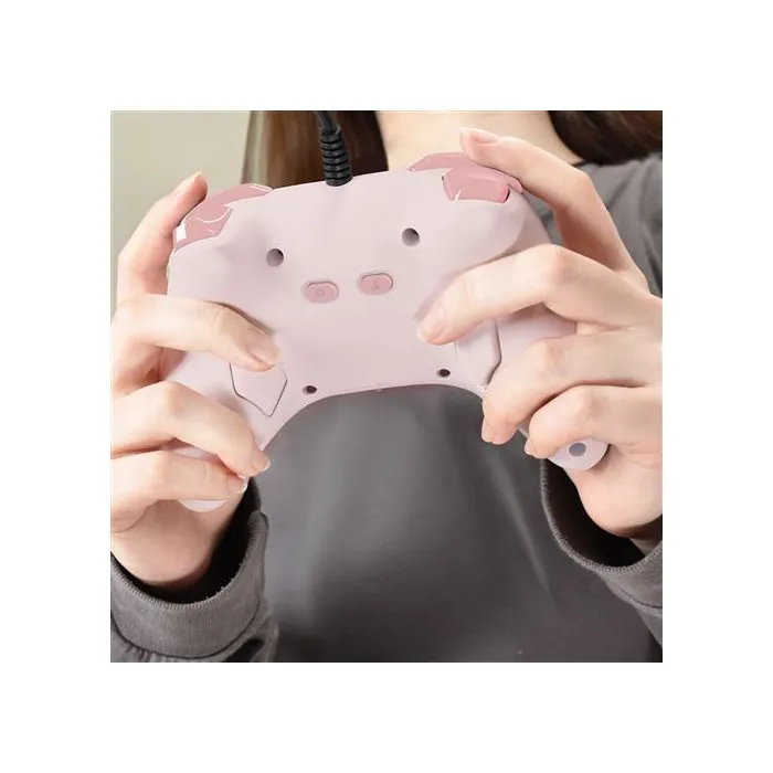 Hori Manette HoriPad Turbo Filaire pour Nintendo Switch 2/Switch/Switch OLED - Rose - Boutons Programmables, Turbo, Câble USB 3m