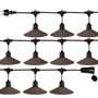 BigBuy Garden Guirlande lumineuse LED Chateau E27 23 x 22 x 12 cm