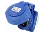 SEZ DK VZG 16S Socle femelle d'alimentation AC 16A Uni-Schuko