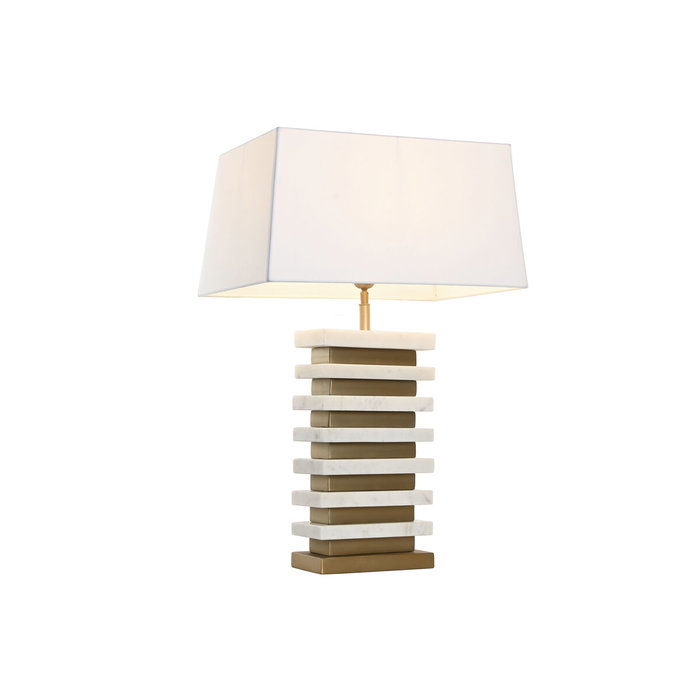 Lampe de bureau Home ESPRIT Blanc Doré 50 W 220 V