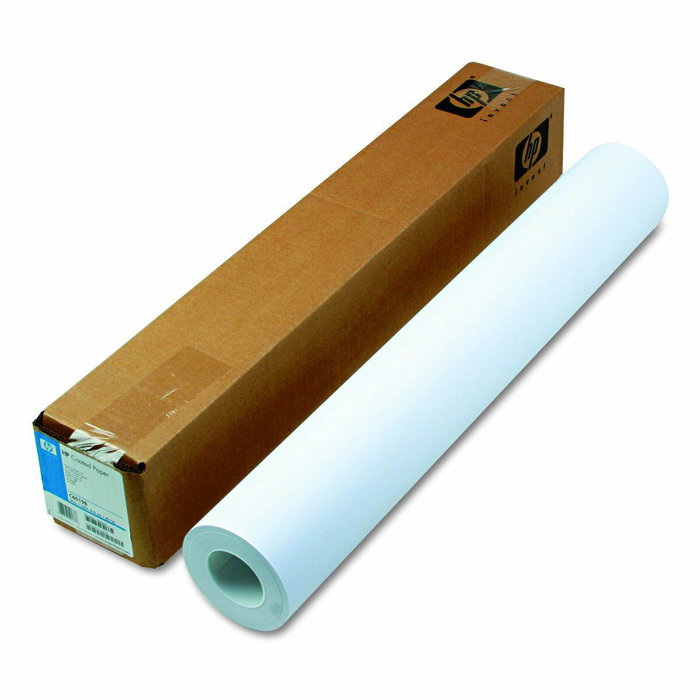 Rouleau de papier couché HP C6019B Blanc 45,7 m Revêtu Rouleau de papier couché HP C6019B Blanc 45,7 m Revêtu