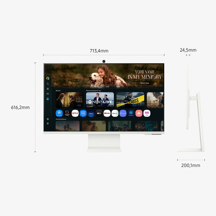 Samsung Smart Monitor M8 M80F 32'' 4K UHD Blanc