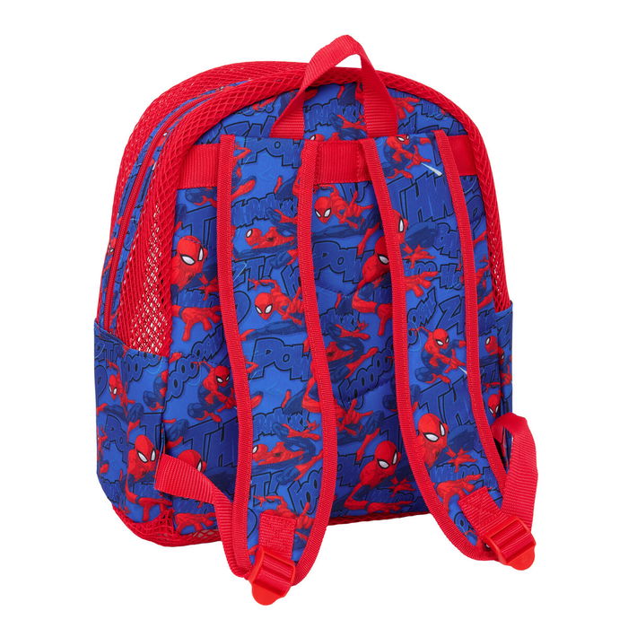 Sac à dos de plage Spider-Man Bleu Rouge 30,5 x 24 x 18 cm Enfant