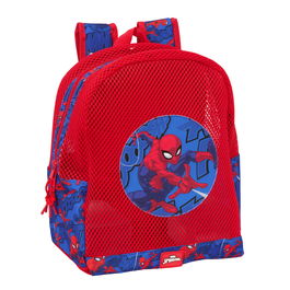 Sac à dos de plage Spider-Man Bleu Rouge 30,5 x 24 x 18 cm Enfant