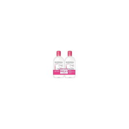 Bioderma Sensibio H2O Solution Micellaire Démaquillante et Nettoyante pour Peau Sensible - Lot de 2 Flacons de 500 ml