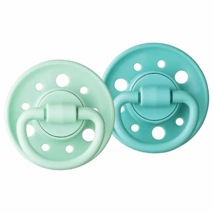 Dodie Duo de sucettes Gaia Ronde en caoutchouc naturel, blanc Dodie Duo de sucettes Gaia Ronde en caoutchouc naturel, blanc